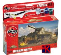 Airfix A55003 Sherman Firefly Set Starter Inc.Disegni / Spazzola/Colla 1:72