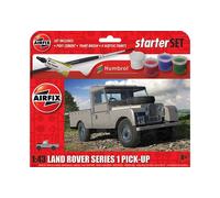 Airfix 55012 Starter Set Land Rover Serie 1 Modellino In Scala 1:43