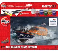 Airfix A55015 Starter Set - RNLI Shannon Class Lifeboat Starter Sets, un Painted