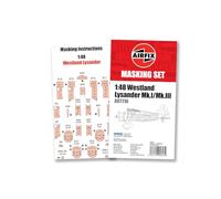 Airfix A65008 Set di mascheratura - per A07116 Westland Lysander - 1:48 Scala 1:48 Kit di costruzione modello in plastica Accessori per adulti 14+
