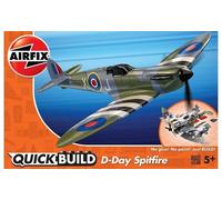 Quickbuild- Airfix D-Day Spitfire Modello, Multicolore, J6045 Guerra