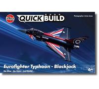 Airfix J6059 QUICKBUILD Eurofighter Typhoon - Blackjack, Aereo Quickbuild, dai 6 anni in su