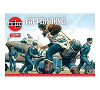 Airfix A00747V RAF Personnel Figures 1:76 Scale Vintage Classic Model Figurines Modello, Multicolore