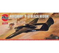 Airfix Northrop P-61 Black Widow-1:72 Scale Model Kit Aeromobili Modello, Colore assortiti, A04006V