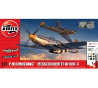 Airfix - P-51D Mustang Vs Messerschmitt Bf109F-4 Dogfight Double Model Set 1/72