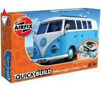 AIRFIX QUICKBUILD VW CAMPER VAN - BLUE
