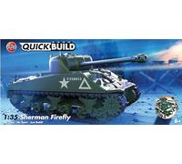 Airfix QUICKBULD Modello, J6042 Sherman Firefly Kit Serbatoio per Bambini 6+, Giocattoli da Costruzione Ragazze, modellismo Senza Colla