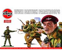 Airfix-A02701V Paracadutisti Vintage Classics Figures, Colore Non Verniciato, Me