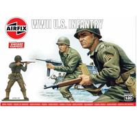 Airfix Set di modellini A02703V Fanteria degli Stati Uniti della Seconda Guerra Mondiale, Accessori per kit di costruzione di modelli, kit di modellini in plastica per adulti e bambini 8+