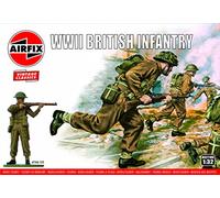 Airfix Set di modellini A02718V Fanteria britannica della Seconda Guerra Mondiale, Accessori per kit di costruzione di modelli, kit di modellini in plastica per adulti e bambini 8+