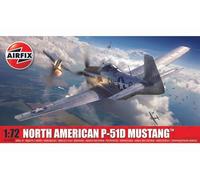 Airfix, A01004B Costruzione North American P-51D Mustang, Kit Aereo in plastica per Adulti e Bambini 8+, Il Set Include Sprue e Decalcomanie, Modello in Scala 1:72, Multicolore