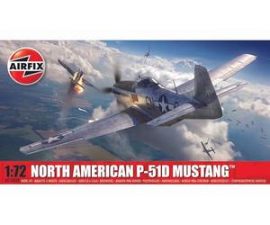 Airfix Set Modello, A01004B Kit di Costruzione Modello North American P-51D Mustang, Kit Modello Aereo in plastica per Adulti e Bambini 8+, Il Set Include Sprue e Decalcomanie, Modello in Scala 1:72