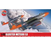 Airfix Set Modello, A09182A Kit di Costruzione Modello Gloster Meteor F.8, Kit Modello Aereo in plastica per Adulti e Bambini 8+, Il Set Include Sprue e Decalcomanie, Modello in Scala 1:48