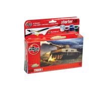 Airfix 1:72 Tiger 1 Serbatoio Modello Set Starter Pittura, Pennello Colla Della