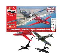 Airfix- Air Craft Il Meglio di British Spitfire e Hawk, Multicolore, X50187