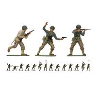 Airfix Set di modellini A02703V Fanteria degli Stati Uniti della Seconda Guerra Mondiale, Accessori per kit di costruzione di modelli, kit di modellini in plastica per adulti e bambini 8+