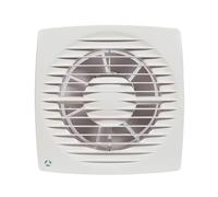 Airflow Aura 125B Ventilatore Estrattore da Bagno - Controllo Base, Design Compatto, Silenzioso (31 dB), IPX4, Condotto 125mm