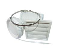 Airflow av100kt-9041183 Inline kit tubo flessibile, bianco, set di 4 pezzi