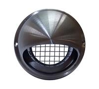 Airflow® Coperchio di Ventilazione da Parete 150mm in Acciaio Inox con Griglia Antiuccelli - Resistente alle Intemperie - Include Sigillante, Viti e Deviatore