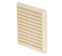 Airflow® Copertura Esterna per Ventilazione da Parete - Griglia in Plastica Beige per Condotti da 150 mm / 6" - Uscita Aria Resistente alle Intemperie - 187 mm x 187 mm