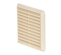 Airflow® Copertura Esterna per Ventilazione da Parete - Griglia in Plastica Bianca con Zanzariera per Condotti da 100 mm / 4" - Uscita Aria Resistente alle Intemperie - 154 mm x 154 mm