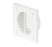 Airflow® Copertura Esterna per Ventilazione da Parete - Griglia in Plastica Bianca per Condotti da 150 mm / 6" - Uscita Aria Resistente alle Intemperie - 187 mm x 187 mm