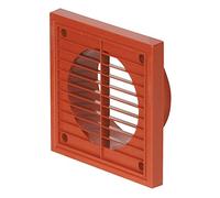 Airflow® Copertura Esterna per Ventilazione da Parete - Griglia in Plastica Terracotta per Condotti da 150 mm / 6" - Uscita Aria Resistente alle Intemperie - 187 mm x 187 mm