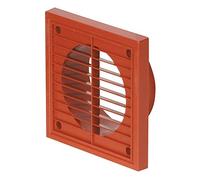 Airflow® Copertura Esterna per Ventilazione da Parete - Griglia Rotonda in Plastica Bianca per Condotti da 100 mm / 4" - Uscita Aria Resistente alle Intemperie - 154 mm x 154 mm