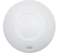 Airflow iCON 15 Ventilatori Bagno 19 l/s con Timer Regolabile (1-30 Min) - Serranda Antiriflusso Iris - Griglia Esterna e 3 m Tubo PVC - 100 mm - 9,7 W, Garanzia 3 Anni