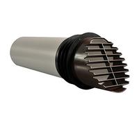 Airflow Kit Ducting Per Pareti Cavity High Rise - Condotto Rigido Ø100mm X 400mm Con Cuffia Marrone, A Tenuta D’Aria, Facile Da Installare, Ideale Per Applicazioni In Edifici Alti