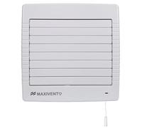 Airflow MaxiVent 150mm Ventilatore Estrattore 72 L/S Con Serranda Automatica, Sensore Umidità, IP45, Potenza 28W, Rumorosità 46-57 DB, Installazione Parete/Soffitto, Garanzia 3 Anni