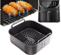 AirFlow Pro Cosori 5,5 L Premium Silicone Liner | Spessore 3 mm con creste rialzate da 15 mm per il flusso d'aria | Lavabile in lavastoviglie | Progettato per friggitrice ad aria Cosori 5.5L Accessori