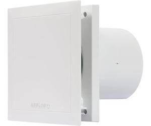 Airflow QT100T Ventilatore Estrattore Bagno con Timer, 25 l/s, 100 mm