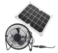 Airflows Solars Ventilatore di ventilazione per interni ed esterni, pieghevole, USB, soluzione di raffreddamento per casa per animali domestici, ventola di circolazione dell'aria solare