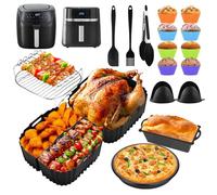 Airfryer Accessori per Russell Hobbs XXL 8 L 8,3 L/Philips 2000 Serie 6,2 L (NA230/00), friggitrice ad aria calda in silicone, set di accessori per grigliate per torte di pane per Russell Hobbs
