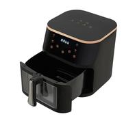 Airfryer - Friggitrice ad aria calda, 1400 W, 12 l, con finestra di visualizzazione, regolabile da 80 a 200 °C, rivestimento antiaderente per torte, pesce, carne