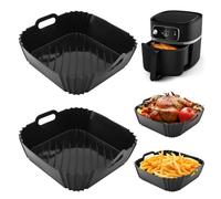 Airfryer - Stampo in silicone compatibile con Philips Essential 4,1 l (HD9252, HD9200, HD9255), 2 stampi in silicone riutilizzabili invece di carta da forno per friggitrice ad aria calda, accessori da