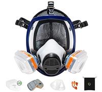 AirGearPro G-750 Respiratore a Maschera Completa con Filtri A1P2 | Maschera antigas e antipolvere | Ideale per pittura, lavorazione legno, costruzione, carteggiatura, spruzzatura e chimici, Fai da Te