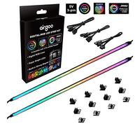 airgoo Striscia LED RGB indirizzabile per PC, AG-NEON-LS1 tubo in gomma siliconica diffusa al neon, per intestazione argb a 3 pin da 5 V o controller segnale RGB AG-DRGB16 (non incluso), viene fornito