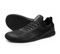 AIRHAS Scarpe da Uomo a Piedi Nudi Zero Drop Running Minimaliste Scarpe da Ginnastica per Gli Uomini Deadlift Cross Training Sneakers, Nero, 44 EU