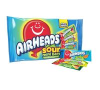 Airheads Mini Sours, barrette di caramelle, punzonatrice per anguria acida, Blue Blast e Lemon Berry Squeeze, 340 ml