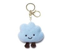 AIRHSKWI AdorableKeychainKeychain Semplice telefono cellulare cordino ornamento per amici familiari coppie, Bead chain, tessuto/piuma