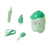 AIRHSKWI Baby Grooming Set Delicato e Preciso Neonato Bambino Forbici Pinzette Affilatura Stick Unghie Trimmer Strumenti, tessuto/piuma