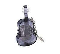 AIRHSKWI Piccolo violino Music Box Ciondolo Elegante Appeso Ornamento Vintage Music Box Portachiavi Ciondolo Adatto per gli amanti della musica, Acciaio legato/piuma/panno