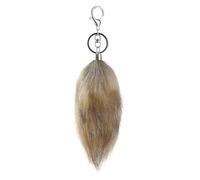 AIRHSKWI Portachiavi a forma di coda di animale, lungo 16 cm, con pelliccia sintetica, accessorio per borsa, telefono, decorazione e accessori per chiavi dell'auto, pelliccia artificiale