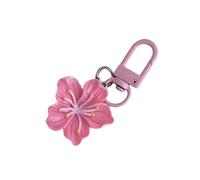 AIRHSKWI Portachiavi a forma di fiore delicato con ciondolo per borsa, alla moda, in acrilico, per aggiungere un tocco a qualsiasi borsa