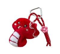 AIRHSKWI Portachiavi alla moda a forma di serpente, decorazione per borsa, elegante ciondolo per zaino con texture in peluche per coloro che amano la carineria, Filo da ricamo+cotone+lega