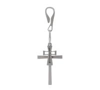 AIRHSKWI Portachiavi alla moda con doppia croce, accessorio alla moda per una gestione efficiente delle chiavi e personalizza gli stili, tessuto/piuma