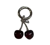 AIRHSKWI Portachiavi con ciondolo a forma di ciliegia, in lega robusta, per borse e auto, accessorio alla moda per abiti alla moda, Lega