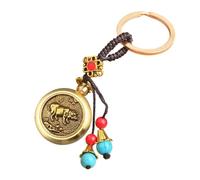 AIRHSKWI Portachiavi fatto a mano con motivo animale, accessorio in ottone, adatto per prosperità e pace, decorazioni per la casa